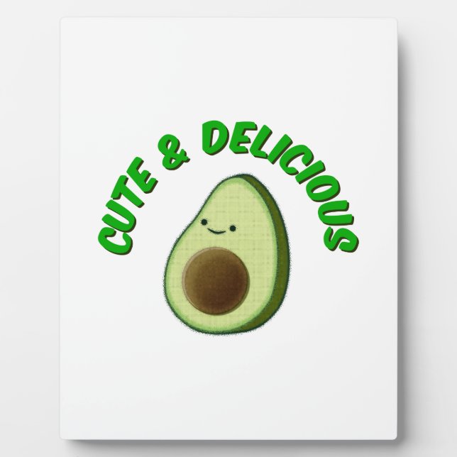 Cute And Delicious Avocado Plaque (Front)