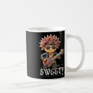 Cute And Edgy Christmas Gingerbread Rockstar Fun Coffee Mug
