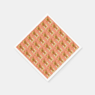 Cute and Elegant Lily Flower Photo Designed Napkin