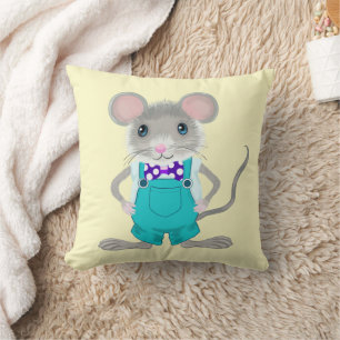 Cute and elegant little mouse cushion