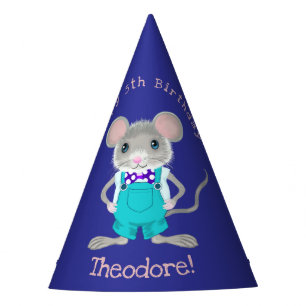 Cute and elegant little mouse custom Birthday Party Hat