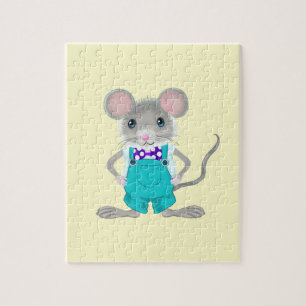 Cute and elegant little mouse jigsaw puzzle