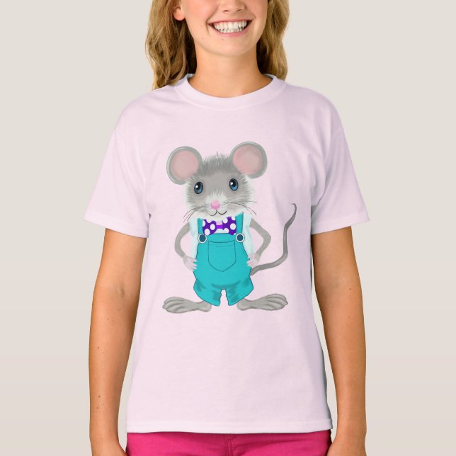 Cute and elegant little mouse T-Shirt (Front)