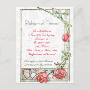 cute and elegant rehearsal dinner invitation