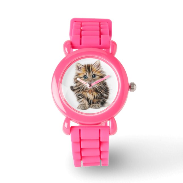 Cute and Fluffy Kitten Watch (Front)