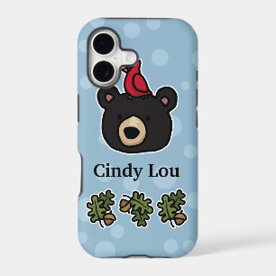 Cute and Friendly Bear Face, Add Your Name