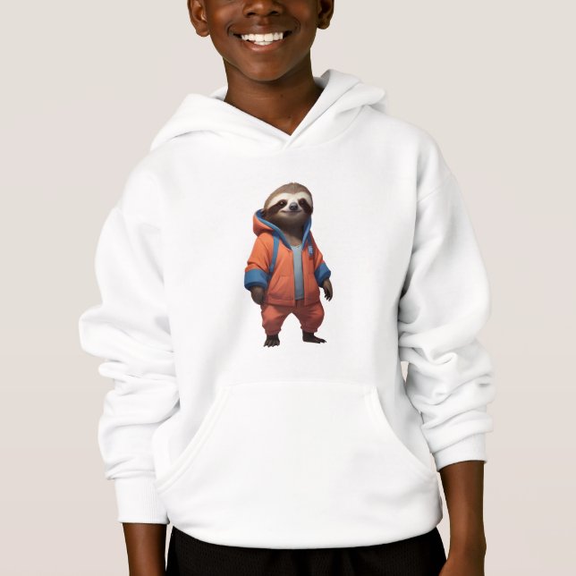 Cute and Friendly Sloth Illustration (Front)