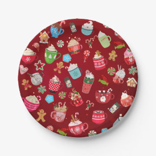 Cute and fun "Christmas dinks"  Paper Plate