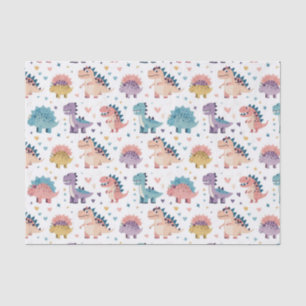 Cute and Fun colourful Dinosaur Pattern Tissue Paper