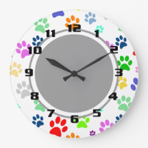 Cute and Fun Colours Pet Paw Pattern
