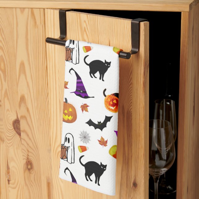 Cute and Fun Halloween Tea Towel (Thirds Fold)