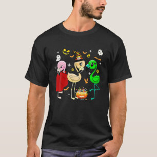Cute And Fun Halloween Trick Or Treat Witch Flamin T-Shirt