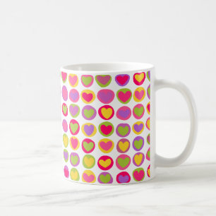 Cute and Fun Multicolor Valentine's Day Hearts  Coffee Mug