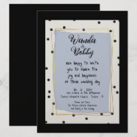 Cute and Fun Polka Dot Wedding Invitation