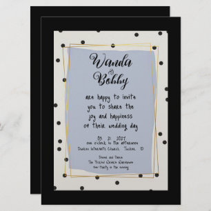 Cute and Fun Polka Dot Wedding Invitation