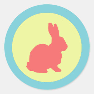Cute And Funky Bunny Rabbit Sticker