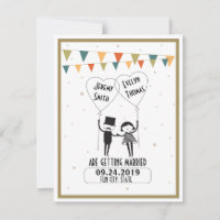 Cute and Funny Alternative Wedding Save the Date