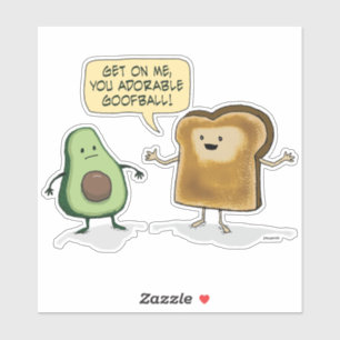 Cute and Funny Avocado Toast 