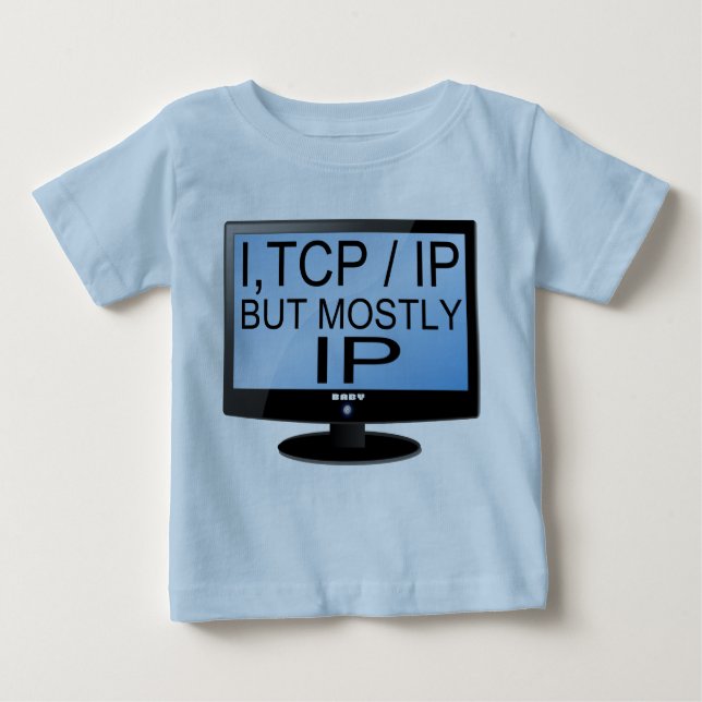 Cute and Funny Baby Geek Infant T-Shirt (Front)