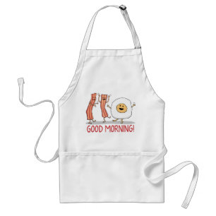 Cute and Funny Bacon and Egg Good Morning Standard Apron