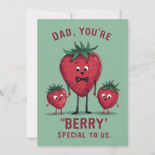 Cute and Funny Berry Special Father's Day Card