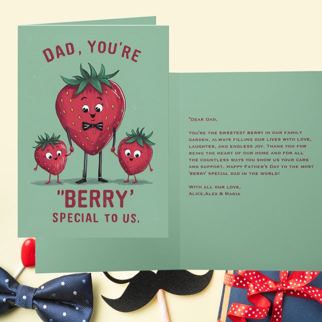 Cute and Funny Berry Special Father's Day Card (Creator Uploaded)