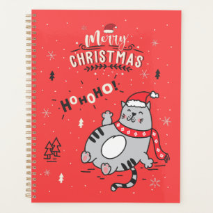 Cute and Funny Cat Christmas joyful Greetings Planner
