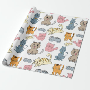Cute and Funny Cats and Kittens Wrapping Paper
