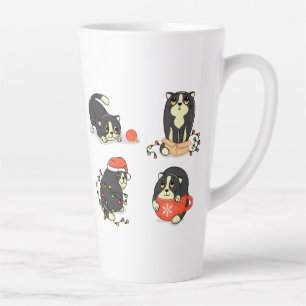 Cute and Funny Christmas Cats Latte Mug