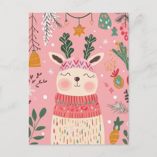 Cute and funny Christmas Postcard (Front)