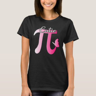 Cute And Funny Cutie Pi Math Pie Butterfly Adorabl T-Shirt