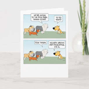 Cute and Funny Dog Park Doggos Birthday Card