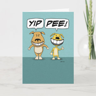 Cute and Funny Dogs Saying Congratulations Card
