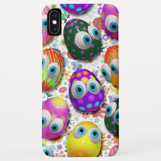 Cute and Funny Easter Eggs Cartoon Case-Mate iPhone Case (Back)