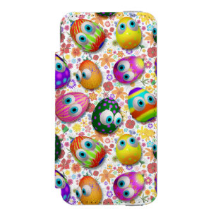 Cute and Funny Easter Eggs Cartoon Incipio Watson™ iPhone 5 Wallet Case