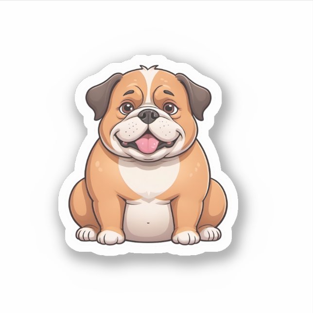 cute and funny fat dog (Front)