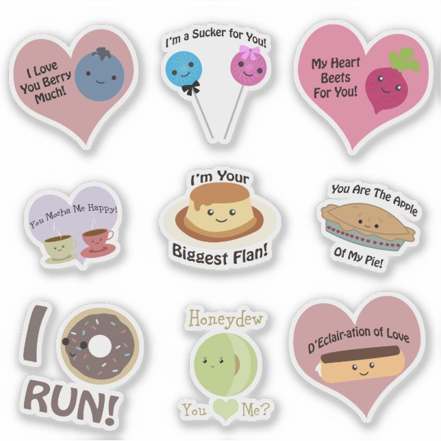 Cute and Funny Food Puns (Front)