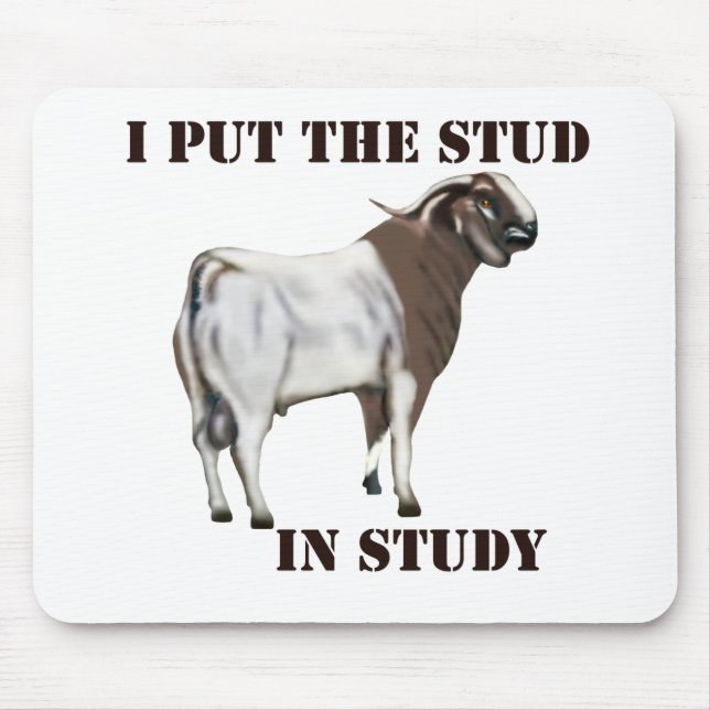 Cute and Funny Goat Mousepad (Front)