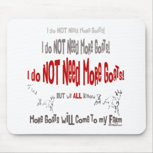 Cute and Funny Goat Mousepad