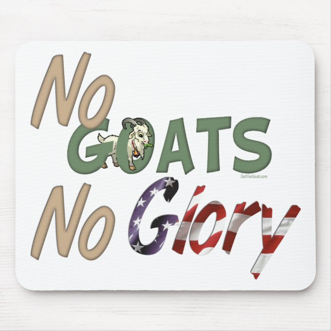 Cute and Funny Goat Mousepad (Front)