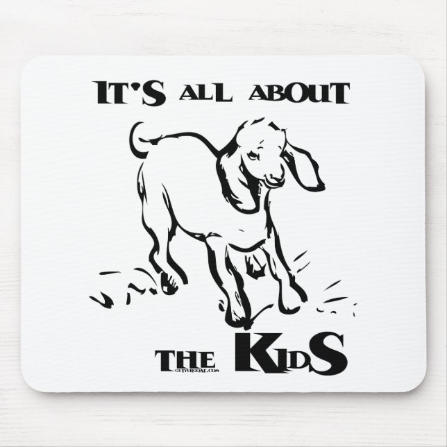Cute and Funny Goat Mousepad (Front)