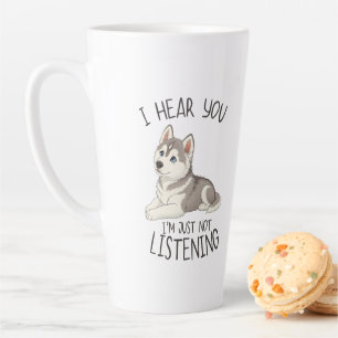Cute and Funny Husky Latte Mug