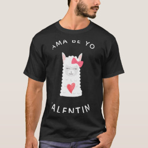 Cute And Funny Llama Valentines Day T Shirt