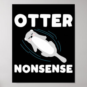 Cute And Funny Otter  Poster