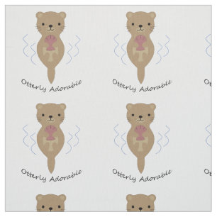 Cute and Funny Otterly Adorable Otter Fabric