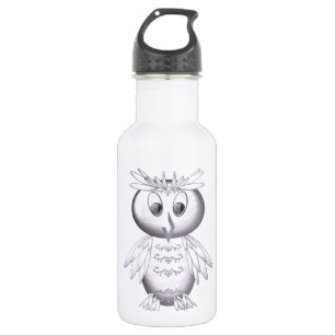 cute and funny owl pattern 532 ml water bottle
