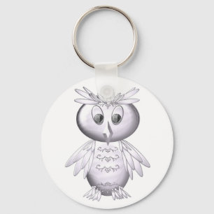cute and funny owl pattern key ring