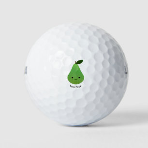 Cute and Funny Pearfect Pear Golf Balls