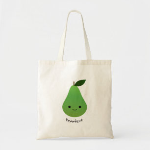 Cute and Funny Pearfect Pear Tote Bag