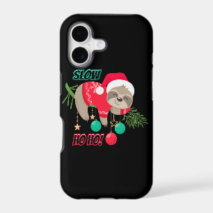 Cute and Funny Santa's Sloth Slow Ho Ho